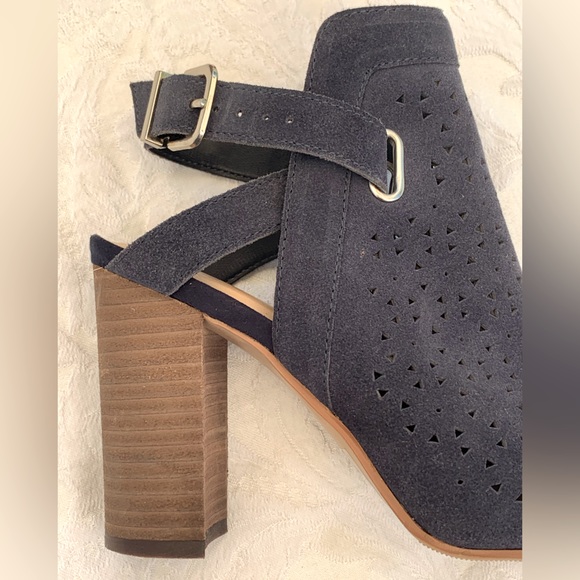 Navy Suede Booties - Picture 10 of 14